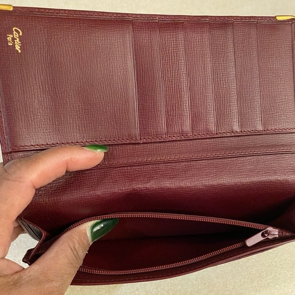 CARTIER Must de Cartier Leather Bifold Wallet, EUC - Picture 5 of 12